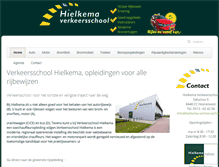 Tablet Screenshot of hielkema-verkeersschool.nl